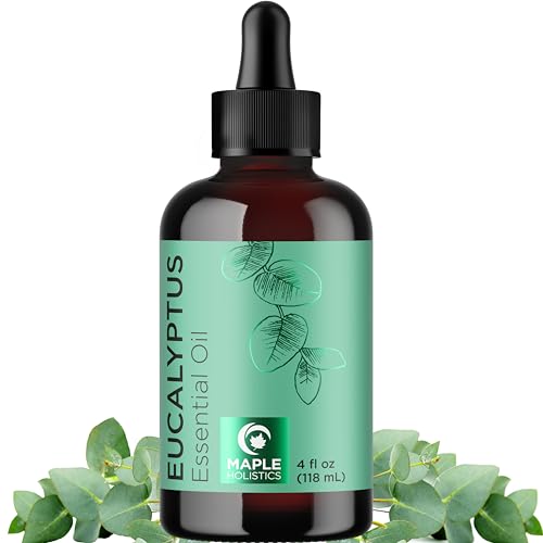 Pure Eucalyptus Essential Oil 4oz - Invigorating Eucalyptus Essential Oil for Diffuser Home Spa Aromatherapy and Natural Bath Oil - Eucalyptus Oil for Diffuser Dry Scalp Care and DIY Skin Care