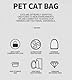 Tragetasche für Katzen, Rucksack für Hunde, Blasenrucksack für Haustiere, Welpen, Hunde, transparent (Landschaft)