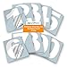 White Vinyl Numbers Stickers - 3 Inch Self Adhesive - 2 Sets - Premium Decal Die Cut and Pre-Spaced for Mailbox, Signs, Window, Door, Cars, Trucks, Home, Business, Address Number, Indoor or Outdoor