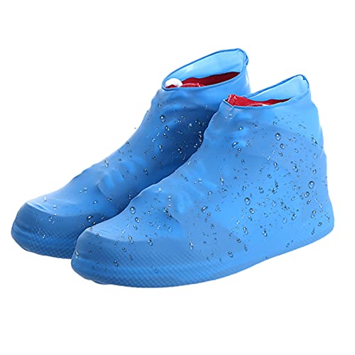 Silikon Regenschutz für Schuhe Überschuhe Wasserdicht Unisex Schuhüberzieher, Wiederverwendbare rutschfeste Überschuhe - für Regen, Schneetag, Schlammige Straßen (M(30-38)) Cover