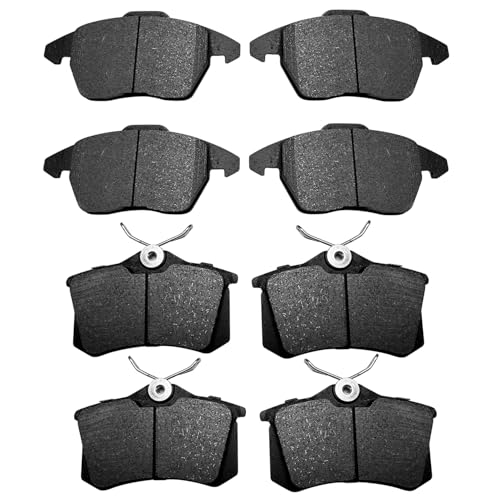 OTMGTGM 8PCS Front and Rear Disc Ceramic Brake Pads D1107