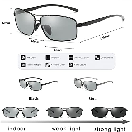 Men Women Polarized Anti-glare Sunglasses Photochromic4