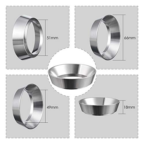 51Mm Espresso Dosing Funnel, Matow Stainless Steel Coffee Dosing Ring Compatible With 51Mm Portafilter (51Mm) #TOP6