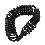 PEPLAYTAL Fahrradschloss Zahlenschloss Metall Robust Tragbar Anti diebstahl Schloss für Fahrrad...