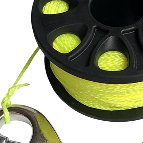 Carrete de buceo de estructura robusta y bobina fluorescente 30m 2