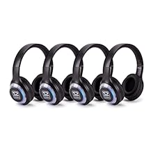 Wireless multi-channel headphones ideal for events LED channel lights help listeners find people on their wavelength Nine-hour battery life is ideal for multi-session or all-night use Foldable and compact for easy storage after the show Four pairs of...