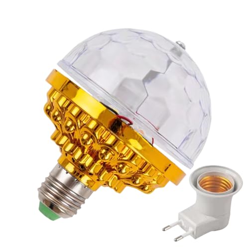 Luce Rotante A Palla Da Discoteca,Illuminazione LED A Lunga Durata Sicura E Continua - Lampada A Forma Di Palla Da Discoteca,Per Casa, Bar, Feste, Bambini, Adolescenti, Natale, Vacanze, E Notti