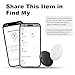 Luubom Air Tracker Tags 2-Pack, Waterproof IP67 | 90dB Loud, Bluetooth Tracker Works with Apple Find My (iOS only), Tracker Tag Locator for Keys,Luggage,Backpack etc