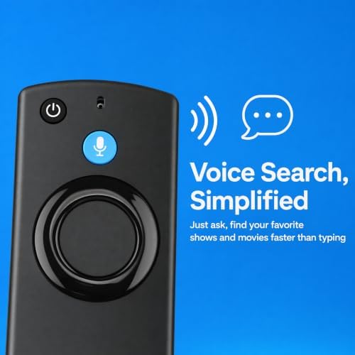 ORQRQO Replacement Voice Remote for Fire Series, TV Stick (HD, 4K, Plus, Select, 4K Max, Lite), TV Cube and Omni, Ember, Insignia, Toshiba, Smart TVs - 3