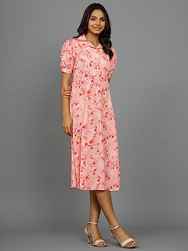 Image of Ravaiyaa - Attitude is everything Womens Soft Crepe Silk Casual Dress Summer Floral Printed Dress Ladies Tank Midi Sundress