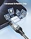 RAVIAD USB C Kabel 100W [0.3M] PD3.0 Schnellladekabel USB C auf USB C Nylon Geflochten QC3.0 Ladekabel USBC Ladegerät für iPhone 16 15 Pro SamsungGalaxy S24 S23 S22 Pixel 7 iPadPro MacBookAir Tablets