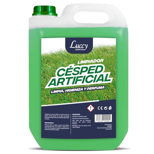 Limpiador Césped Artificial 5 Litros | Nueva Formulación Más Concentrado | Limpiador para Césped Elimina Olores, Orina y Suciedad | Higienizador Concentrado