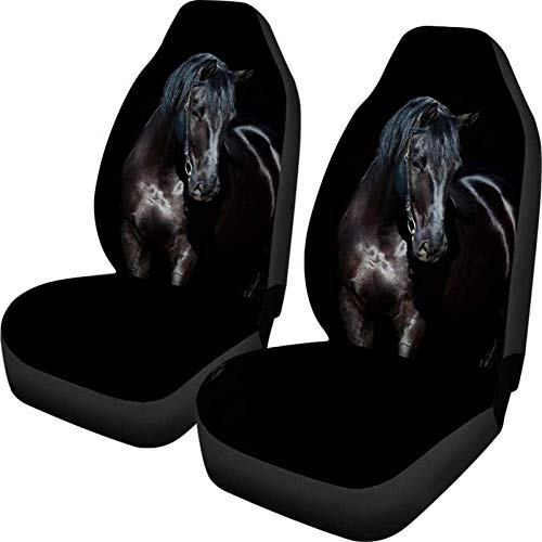 Coloranimal Autositzbezug mit grauem Pferd, universelle Passform, für Limousine, SUV, Van,...