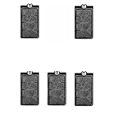 FRIRODSAY Aquarium Filter Cartridges Suit for 3.5W 280L/H Low-Water Fish Tank Filter Turtle Tank Reptiles Amphibians Frog Crab Cichlids Newt Filter Plate (Cartridges-5PCS)