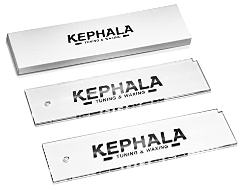 KEPHALA Ski Wax Scraper Heavy Duty Snowboard Wax Scraper with Right Notch for Removing The Extra Cooled Wax from The Skis Snowboards