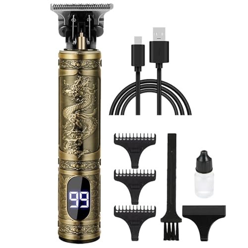Maquinilla de afeitar recargable - Afeitadora eléctrica portátil | Recortadora de barba con carga USB para hombres, potente máquina de afeitar compacta, cortador de pelo apto para viajes, aparato de c