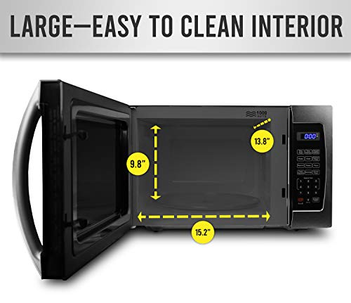 Farberware Professional FMO13AHTBKE 1.3 Cu. Ft. 1000-Watt, Microwave Oven with Blue LED Lighting, Stainless Steel Farberware Professional FMO13AHTBKE 1.3 Cu. Ft. 1000-Watt, Microwave Oven with Blue LED Lighting, Stainless Steel