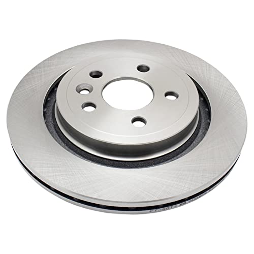Image of TRQ Rear Brake Pad and Rotor Set Ceramic Vented Rotors Compatible with 2007-2008 Volvo S80