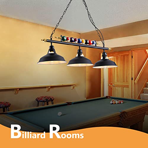 Mcacggo FM-3LPTL-B 3-Light Billiard Pool Table Lights Hanging Over Pool Table thumb #1