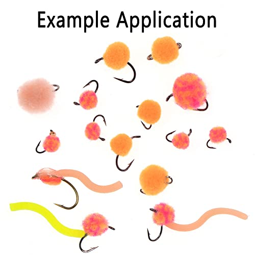 Greatfishing 5 Colors Synthetic Fibers Egg Yarn Fly Tying Material For Minnow Bait Samlon Egg Fly Dry Flies Trout Steelhead Fishing Lures #TOP6