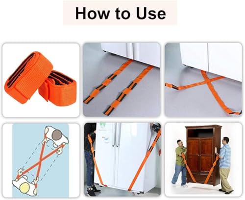Image of Home Carry Furnishings Easier Furniture Adjustable Moving Straps Forearm Delivery Transport Rope Belt Transport Carry Tools Heavy Weight Lifting Carry Strap Easily Move 1Pcs