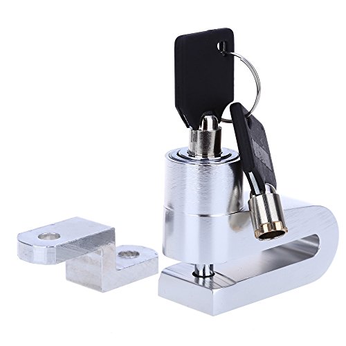 DDGE DMMS CS - 179 Motocicleta Motocicleta Antirrobo Seguridad Disco Disco Freno Cerradura Blanco Golden