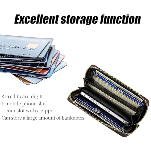 Ladies' money storage bag, zipper-style card storage bag, compact yet not crowded 14-position large-capacity storage bag, bag for storing loose change and credit cards and mobile phones3