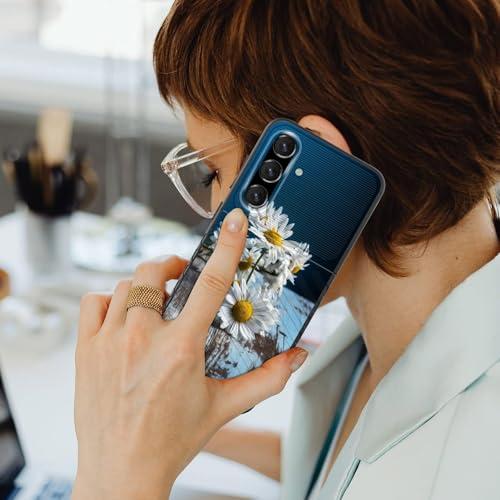 EFGWSDER for Galaxy S25 Case,Shock-Absorption Flexible TPU Rubber Protective Cell Phone Cover for Samsung Galaxy S25 6.2 inch 2025,Daisy Flower - image 6