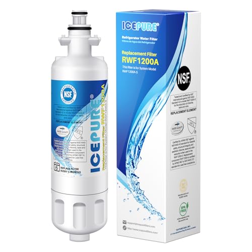 Image of ICEPURE ADQ36006101 9690 Water Filter Replacement for LG LT700P, 1 PACK | Compatible with Kenmore 469690, LG LT700P, ADQ36006101, ADQ36006102, LFXC24726S, LFXS24623S, RFC1200A, FML-3