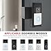 US Video Doorbell Mount Theft Camera Doorbell Mount No Drilling Doorbell Mounting Bracket Not Block Doorbell Motion Sensor Multipurpose Doorbell Door Holder for Houses Apartments(black)