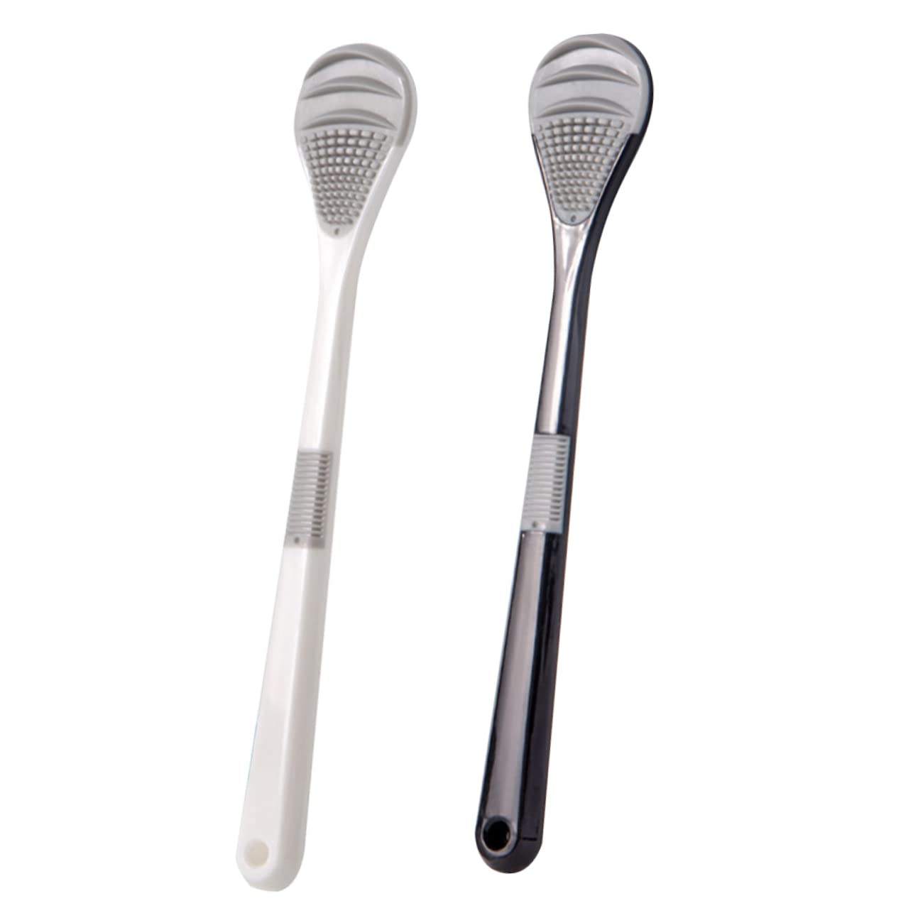 SHERCHPRY 2Pcs Portable Tongue Cleaners Tongue Scrapers for Oral Care Household Tongue Cleaning Extra Wide Scraping Brush Head for Fresh Breath