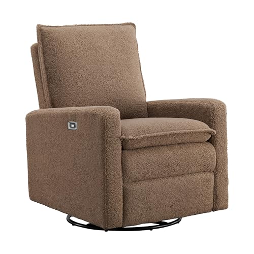 Image of Oxford Baby Uptown Power Recliner /Glider, Teddy Brown