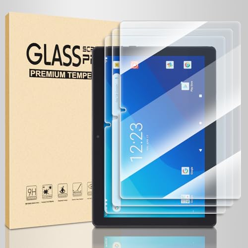3 Pack Onn 10.1 inch tablet screen protector10.1 Tempered Glass Screen Protector for Onn 10.1 Tablet (2022 3rd Gen)Anti-Scratch 9H Hardness Touch Sensitive 2.5D Rounded Edges Bubble Free Easy to Install