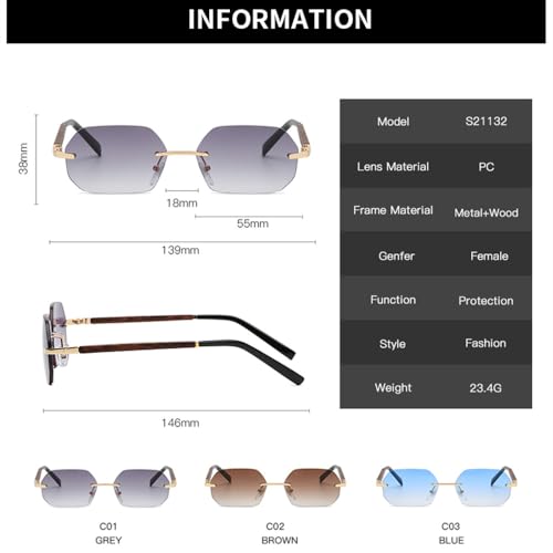 Lunettes de soleil vintage légères contre l'éblouissement - 5