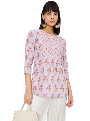 Image of Max Women's Cotton Blend Regular Fit Kurta