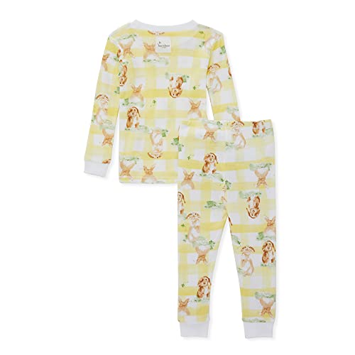 Burt's Bees Baby Baby Boys' Pajamas, Tee And Pant 2-Piece Pj Set, 100% Organic Cotton, Bunny Plaid, 3T #TOP1