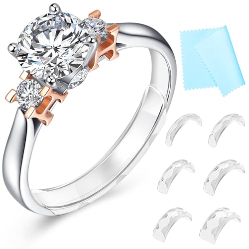 ring sizers for loose rings ring guards for loose rings fit any rings invisible ring size adjuster never sliding off and spinning