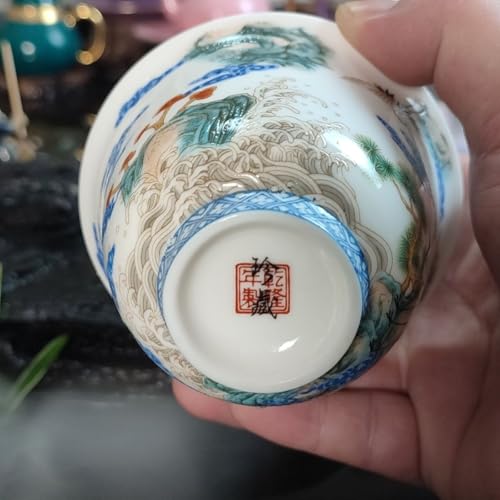Gaiwan Service à thé en céramique émaillée 170ml de haute qualité - 7
