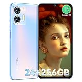 OUKITEL C35 Teléfonos Móviles Libres - 24GB RAM+256GB ROM (1TB Ampliables) Movil, Android 13 Smartphone, 6.56' Pantalla HD+, Batería 5150mAh, Cámara 50MP Telefono Movil, 4G Dual SIM, Face ID (Azul)