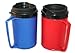 2 ThermoServ Foam Insulated Coffee Mugs 12 oz (1) Blue & (1) Red