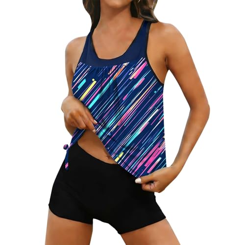 Maillot de bain boyleg femme anti-frottement avec col rond et maintien actif