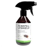 RepellShield Spray Repelente Cucarachas Eliminar en Baño, Cocina, Ventanas, Puertas - Anti Cucarachas Seguro para Niños y Mascotas - Alternativa a Trampas Cucarachas y Veneno Mata Cucarachas, 250ml
