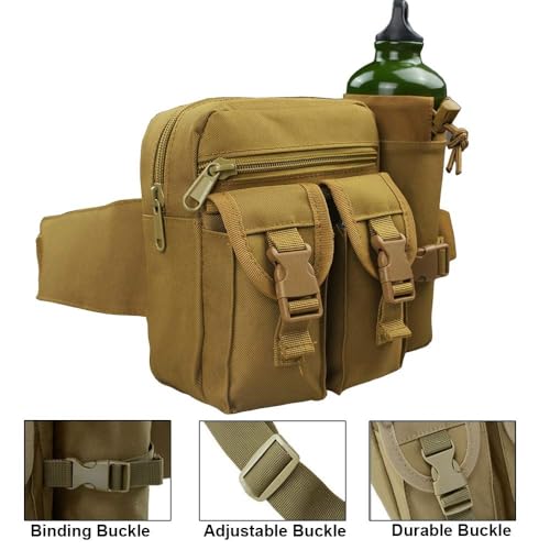 Sac banane tactique pour le cyclisme et le camping à sangle réglable