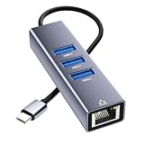 有線LANアダプター 4-IN-1 USB ハブ イーサネットアダプタ USB C LAN変換アダプター【RJ45 1Gbps+3つUSB3.0ポート】1000Mbps高速 Type-C LANイーサネットコンバータ ギガビット USB LAN 変換ケーブル USB Hub iPhone 15/MacBook/iPad/Windows/Android/他のタイプC デバイス対応