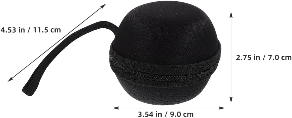 Zerodeko Gyro Ball Pouch 3pcs Waterproof Zipper Storage Bag for Wrist Ball Super Gyro Hand Carry Case for Fitness Portable Exercise Equipment Organizer