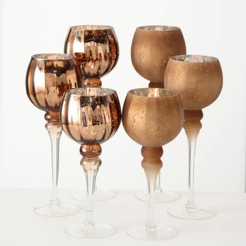 Boltze 9825252 Manou Photophore en cuivre 40 cm