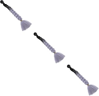 SUPVOX 3 Peças Capacete Guarnição Trança Moterbike Capacetes Rabo De Cavalo Peruca Trança Rabo De Cavalo Capacete Cabelo Com Ventosa Capacete Tranças Com Ventosa Capacete Tranças