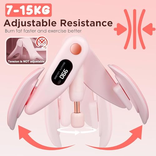 Image of Pelvic Floor Trainer for Women, Thigh Master with Counter, Adjustable Inner Thigh Exercise Workout Equipment for Home, Kegel Pelvic Floor Strengthening Device Women(Style-1)