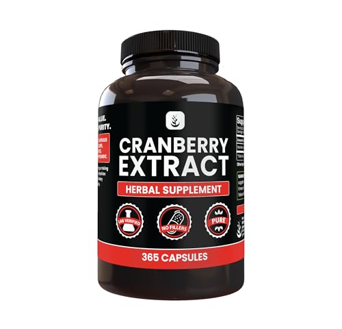 PURE ORIGINAL INGREDIENTS Cranberry Extract (365 Capsules) No Magnesium Or