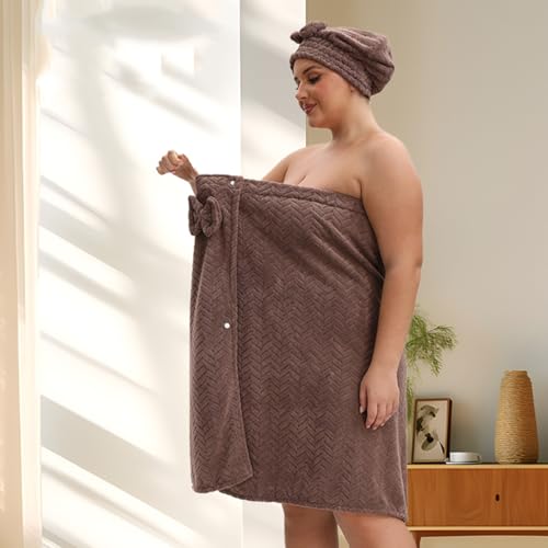 Serviette de bain grand format à tissu réglable pour éviter les chutes